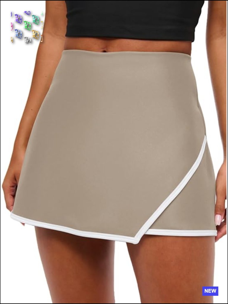 Women's High Waisted Tennis Skort With Pockets Athletic Golf Activewear Skirt